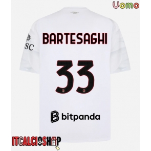 AC Milan Davide Bartesaghi #33 Seconda Maglia 2026-27 Manica Corta AC Milan Davide Bartesaghi #33 Seconda Maglia 2026-27 Manica Corta